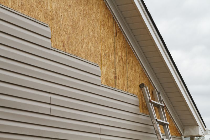 Vinyl Siding Panel Installation Close-Up